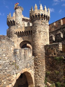 The 12th Century Knights of the Templar castle in Ponferrada.